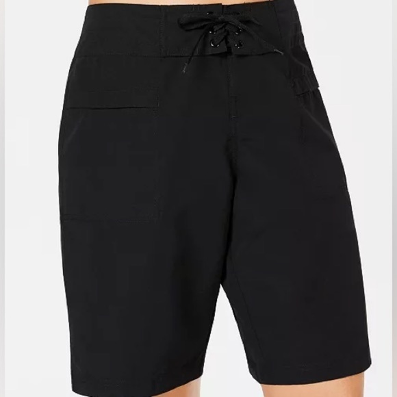 ISLAND ESCAPE Board Shorts, swimsuits New black size 6 - Picture 1 of 9